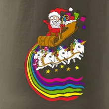 Santa a jednorožce (Pecka design)