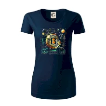 Bitcoin logo s grafmi