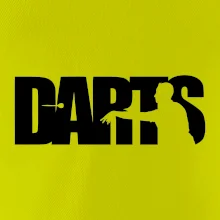 Darts - nápis so šípkarom
