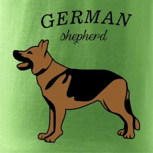 Nemecký ovčiak - hnedý s nápisom