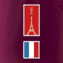 Paríž známka farebná