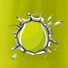 Tenisová loptička v triku