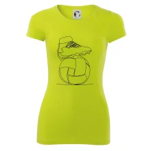 Futbalová lopta kopačka jedným ťahom