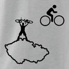 Mapa ČR + kolo na prsu