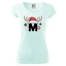 Vianočné rodinné tričká - písmeno a čiapka