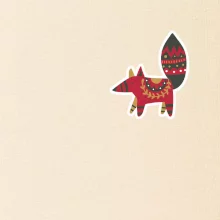 Folklór na prsníku líška