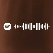 Spotify kód na prsníku