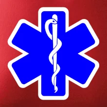 Rescue - Hviezda na prsníku + nápis na chrbte Rescue - Hviezda na prsníku + nápis na chrbte