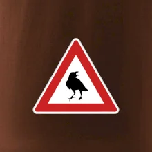 Dopravná značka - Pozor havran