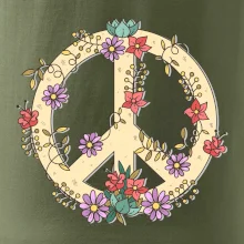 Peace symbol pieskový