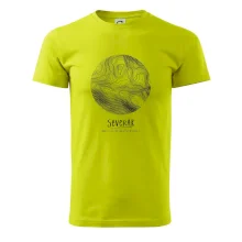 Severák - vrstevnice v kruhu