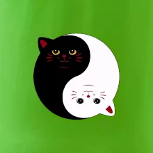 Mačky jin jang farebné Mačky jin jang farebné