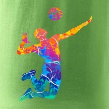 Volejbalista splash s loptou