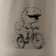 Roztomilý Dinosaurus na bicykli