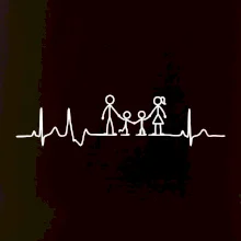 EKG rodina a dvaja chlapci