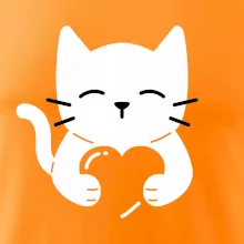 Mačka drží srdce Mačka drží srdce