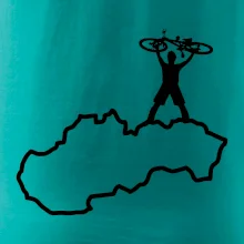 Mapa Slovenska - cyklista