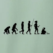 Evolúcia hubárka žena Evolúcia hubárka žena