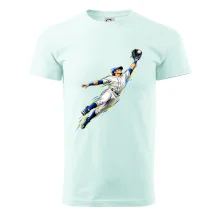 Baseballový polař chytá míček ve výskoku