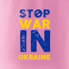 Farebný nápis Stop war in ukraine