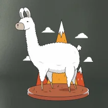 Alpaka kreslená Alpaka kreslená