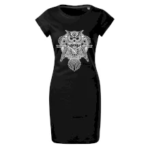 Steampunk sova čiernobiela Steampunk sova čiernobiela