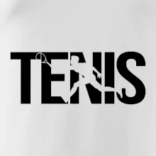 Tenis nápis silueta