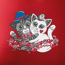 Mačky v objatí (Pecka design)