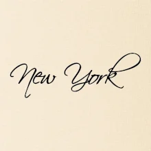 New York nápis písacím