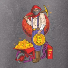 Baník ťaží Bitcoiny