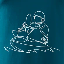 Kajak na vode jedným ťahom