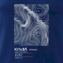 Kriváň - vrstevnice v obdĺžniku