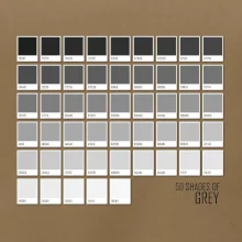 50 farebných odtieňov šedej