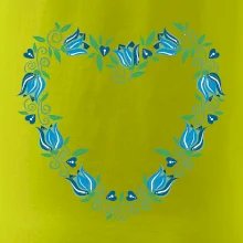 Modré tulipánové srdiečko (Pecka design)