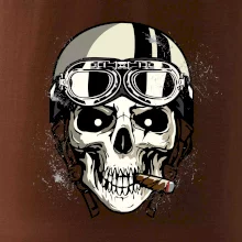 Motorkárska helma a cigara