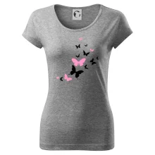 Motýle ružovo čierni