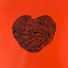 Odtlačok prsta srdce Odtlačok prsta srdce