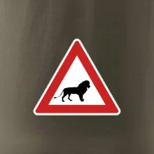 Dopravná značka - Pozor lev