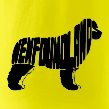 Novofundlandský pes - nápis v tele