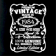 Vintage Etiketa - 1984