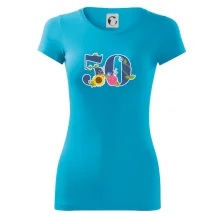 Kvetinové číslo kreslené - 50 Kvetinové číslo kreslené - 50