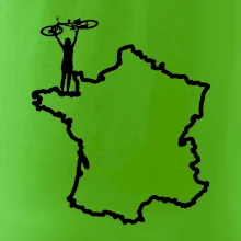 Cyklistka nad Francií