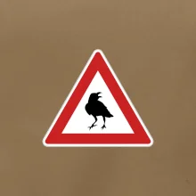 Dopravná značka - Pozor havran
