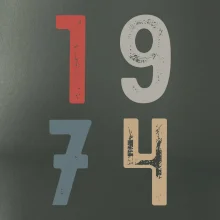 Vintage číslica 1974 Vintage číslica 1974