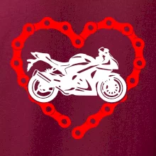 Moto srdce reťaz - cestná