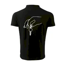 Kľúče a ruka jedným ťahom