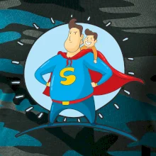 Táta superman - chlapec