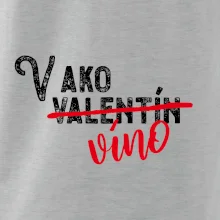 V ako Valentín víno