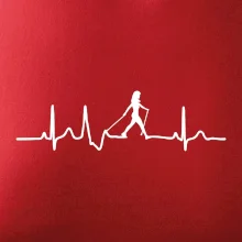 Nordic walking ekg - žena