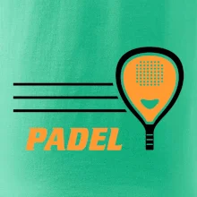 Padel - oranžová raketa